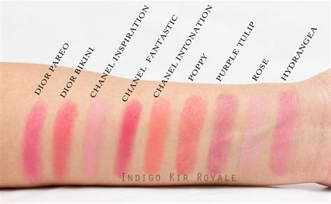 burberry hydrangea lip cheek swatch